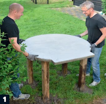 Betongskiva till murad pizzaugn Betongskiva till murad pizzaugn